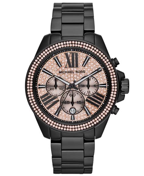 michael kors zwarr horloge|Michael Kors women's watches.